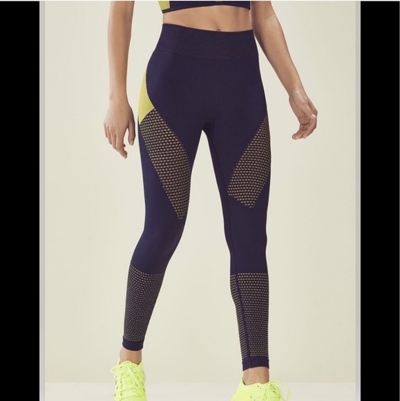 Fabletics Demi Lovato Leggings Colorblock Two Tone - Picture 1 of 10